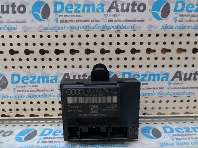 Modul usa dreapta spate, cod 4F0959794E, Audi A6 (4F2, C6)