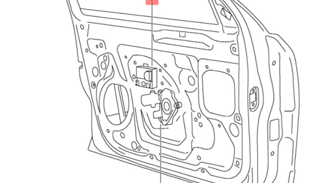 Modul usa dreapta spate Skoda Superb (3T) Combi 2010 2.0 TDI OEM 7N0959794