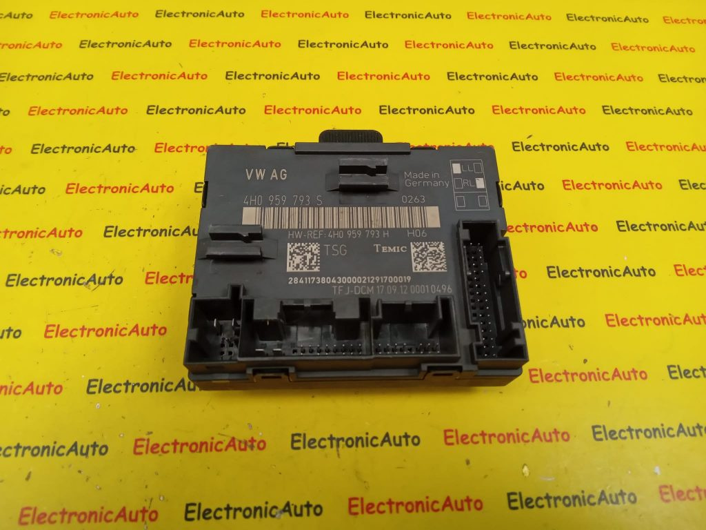 Modul usa spate Audi A8 4H0959793S, 4H0959793H