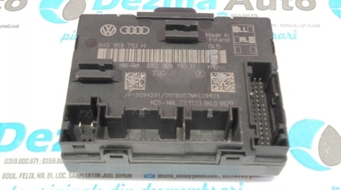 Modul usa stanga fata, 8X0959793H, Skoda Superb (3T4) (id:218426)