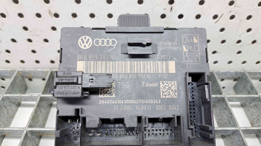 Modul usa stanga fata Audi A4 (8K5, B8) [Fabr 2008-2015] 8K0959792N