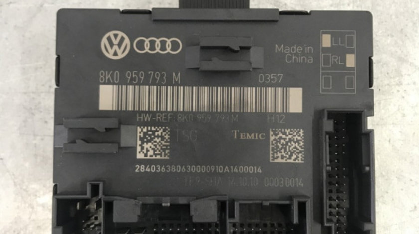 Modul usa stanga fata Audi A4 B8 Avant 2.0TDI Quattro 170cp, Manual sedan 2010 (8K0959793M)