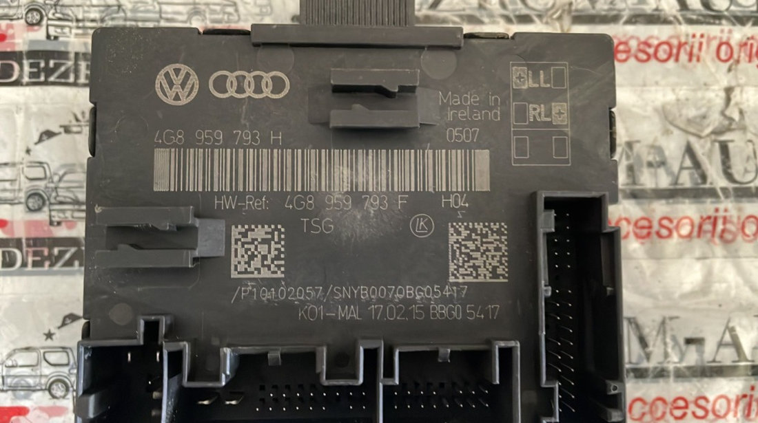 Modul usa stanga fata ( Keyless Entry, Side Assist, Camere 360 ) Audi RS6 cod: 4G8959793H 4G8959793F