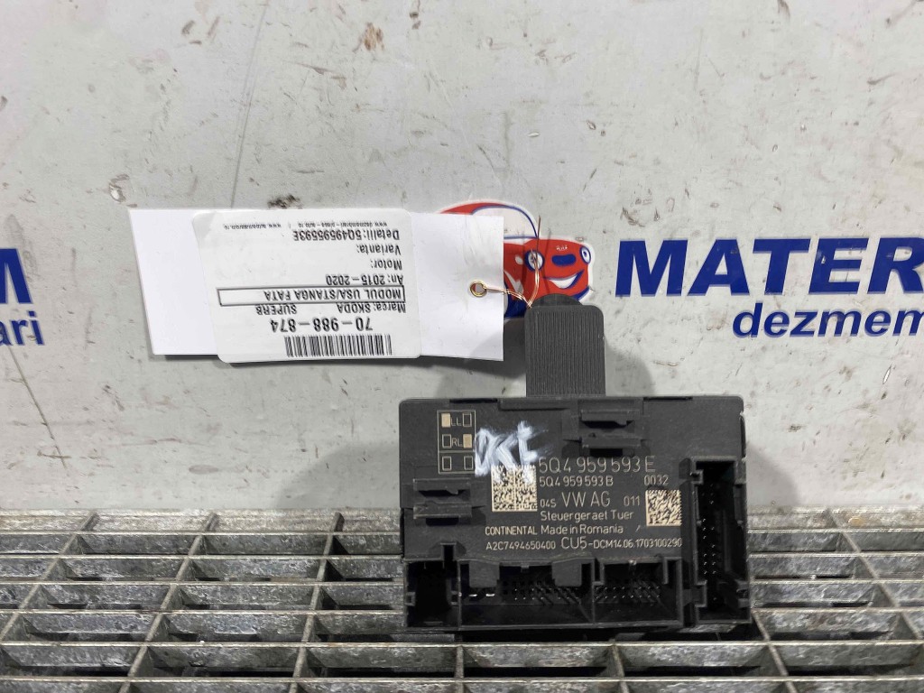 MODUL USA/STANGA FATA SKODA SUPERB - - (