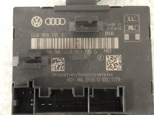 Modul usa stanga spate Audi A6 C7 Avant 2.0 TDI Multitronic, 177cp sedan 2013 (4G8959795J)