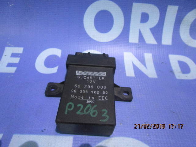 Modul ventilator Peugeot 206; 9633610280