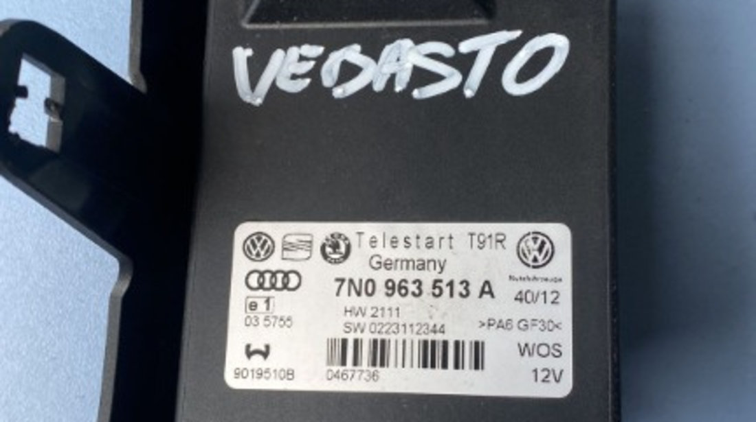 Modul Webasto Vw Passat B7 2.0 TDI combi 4Motion, cod motor CFG , an 2012 cod 7N0963513A