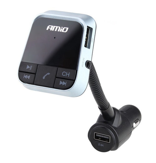 Modulator Bluetooth 5.0 USB 2.4A Amio 02250