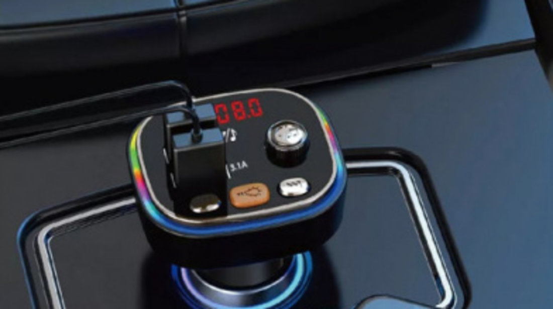 Modulator Fm 12-24V Bluetooth 5.0 Cu Functie De Incarcator Auto Fast Charge - C20 417249