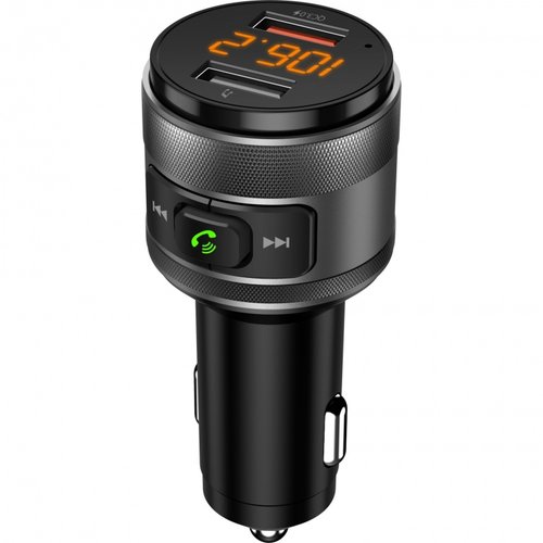 Modulator FM Akai FMT-C57BT Bluetooth USB Functie Incarcator Telefon Microfon Incorporat Afisaj Led ...