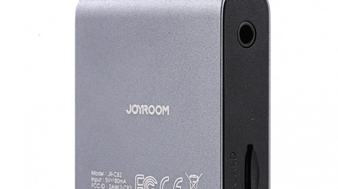 Modulator Fm Auto Joyroom Bluetooth AUX TV Gri JR-CB2