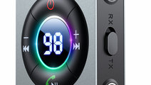Modulator Fm Auto Joyroom Bluetooth AUX TV Gri JR-...