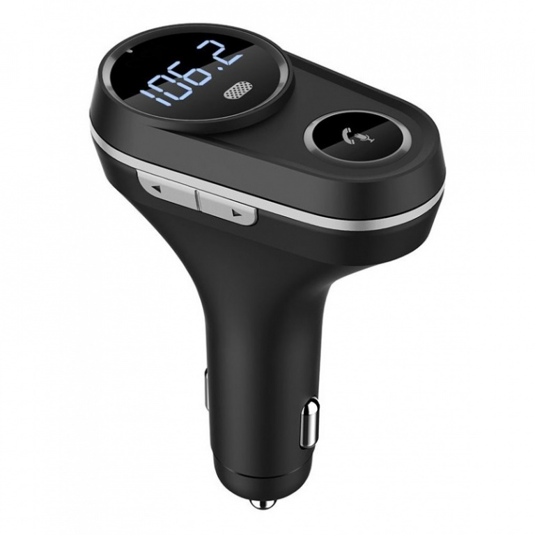 Modulator Fm Tellur Bluetooth 4.2 MicroSD 2 x USB 2.4A Microfon Negru FMT-B5