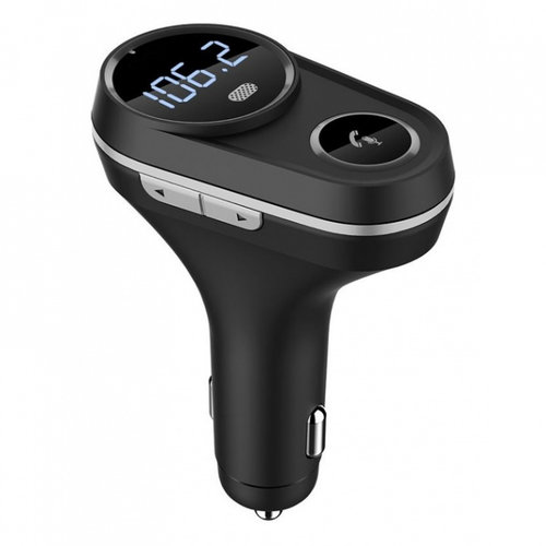 Modulator Fm Tellur Bluetooth 4.2 MicroSD 2 x USB 2.4A Microfon Negru FMT-B5
