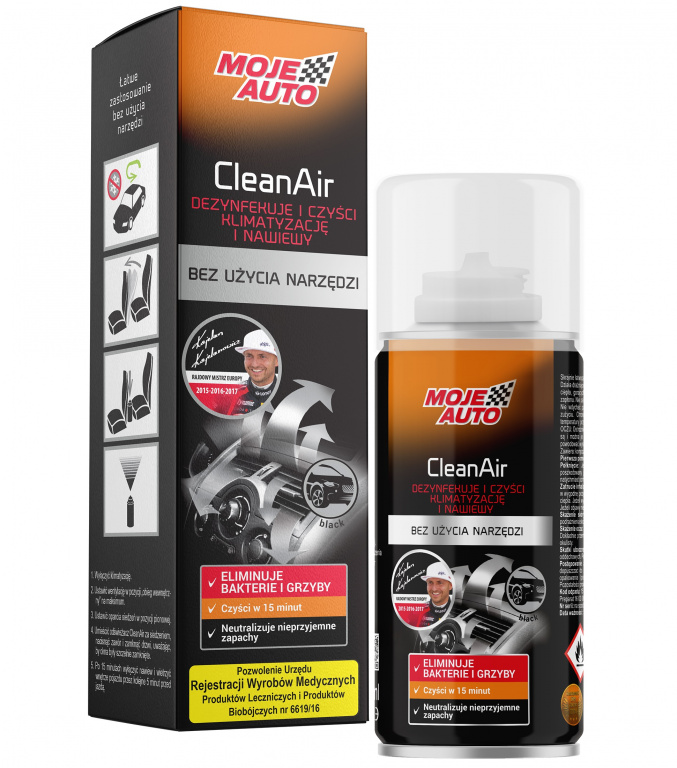 Moje Auto Spray Curatat Clima Black 150ML 19-595