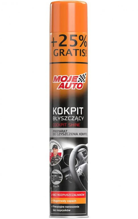 Moje Auto Spray Silicon Bord Si Plastice Lucios Black 750ML 19-113