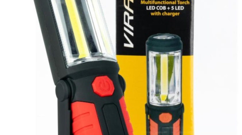 Moje Auto Virage Lanterna LED Multifunctionala COB + 5 LED Cu Incarcator 96-021