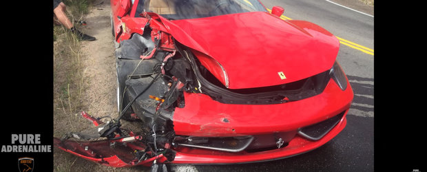 Momentul acela cand distrugi un Ferrari de peste 200.000 de euro