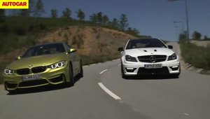 Momentul adevarului: Duel intre noul BMW M4 si Mercedes C63 AMG Coupe!