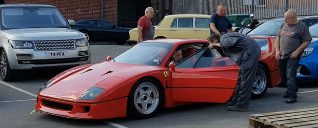 Momentul in care ii cedeaza TURBINA unui Ferrari F40 de cateva milioane de euro. VIDEO