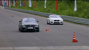 Momentul in care noua masina de la Mercedes bate un BMW de 750 cai putere. VIDEO