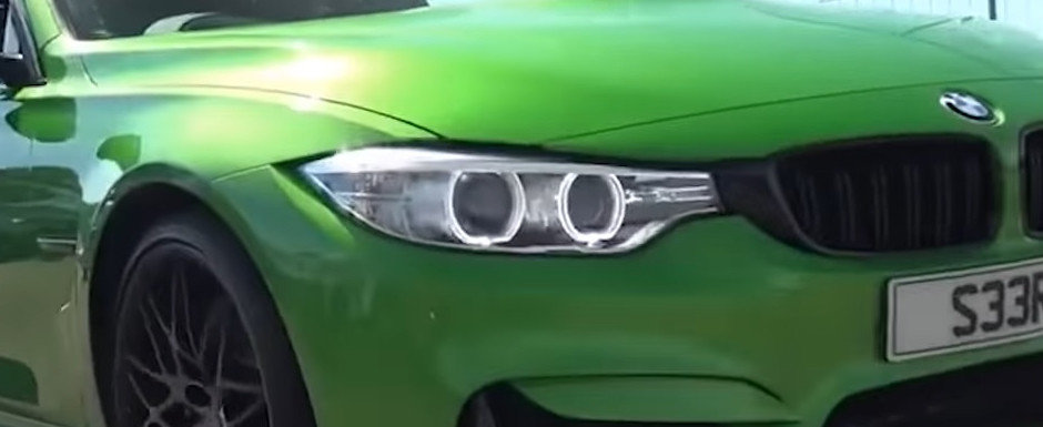 Momentul in care politia din Anglia distruge un BMW 320 diesel cu motor original de M3. Video Momentul in care politia din Anglia distruge un BMW 320 diesel cu motor original de M3. Video