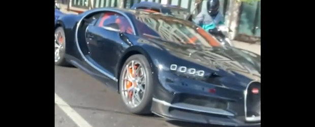 Momentul in care un Bugatti Chiron este atacat cu ciocanul in mijlocul Londrei. Video