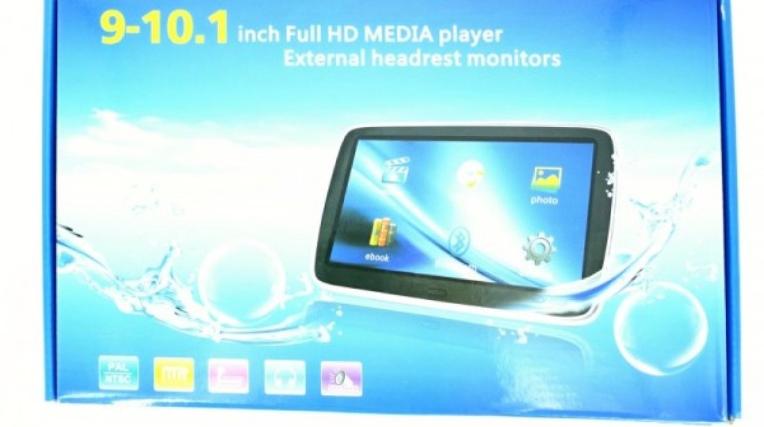 MONITOR CU PRINDERE PE TETIERA CHEVROLET ECRAN10'' TRAVELMATE 10 USB / SD MP5 PLAYER REZOLUTIE HD