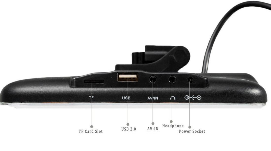 MONITOR CU PRINDERE PE TETIERA Dacia ECRAN 10'' TRAVELMATE 10 USB / SD MP5 PLAYER REZOLUTIE HD