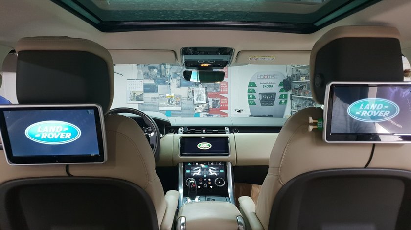 MONITOR TETIERA CU ANDROID DEDICAT LAND ROVER USB SD 1080P INTERNET TOUCHSCREEN REZOLUTIE HD
