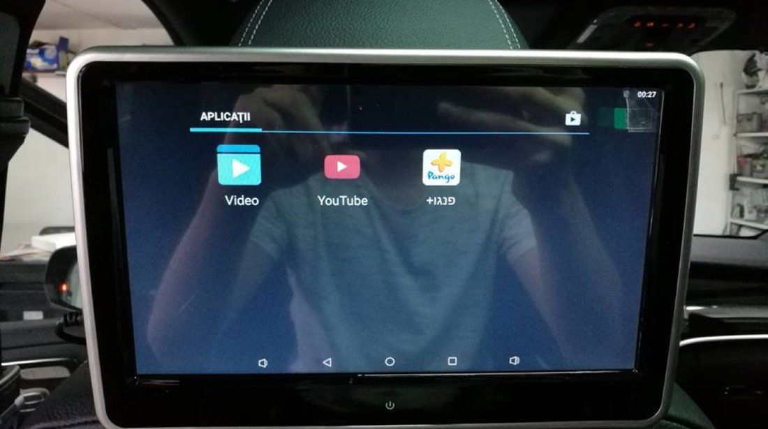 MONITOR TETIERA CU ANDROID Mercedes BENZ A CLASS TRAVELMATE 10" USB SD 1080P INTERNET REZOLUTIE HD