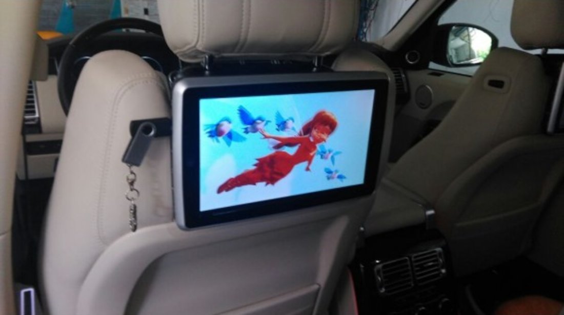 MONITOR TETIERA CU ANDROID MERCEDES G CLASS TRAVELMATE 10" USB SD 1080P INTERNET REZOLUTIE HD