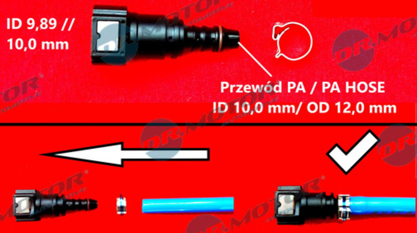 Montaj furtun, furtun combustibil (DRM0162Q DRM)