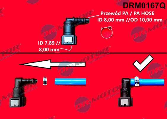 Montaj furtun, furtun combustibil (DRM0167Q DRM)