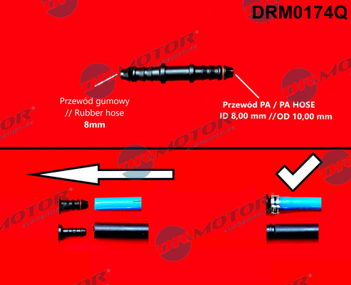 Montaj furtun, furtun combustibil (DRM0174Q DRM)