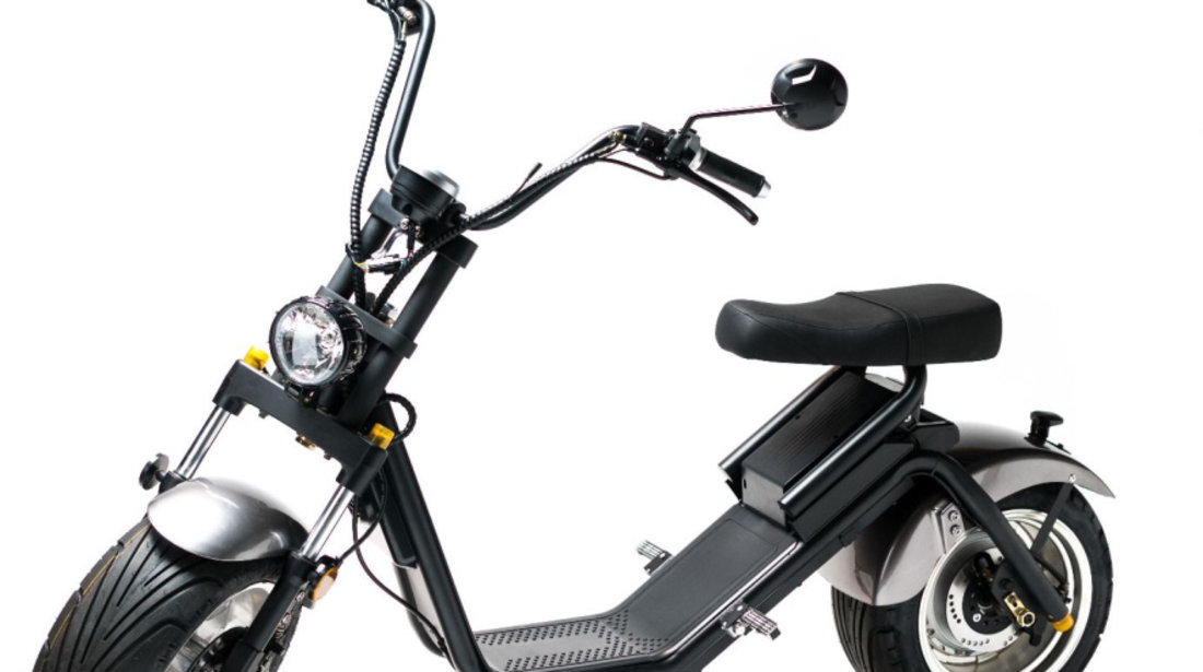 Moped Electric FreeWheel Motor S1 Gri Autonomie 40 Km Viteza 45 Km/h Omologat Rar Motor 1200 W 42506587