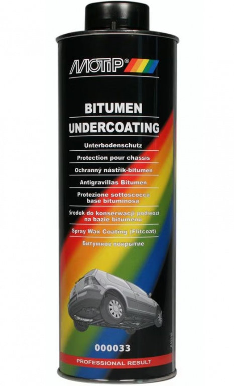 Motip Bitumen Undercoating Solutie Antifonare Bitum 1000ML 382455