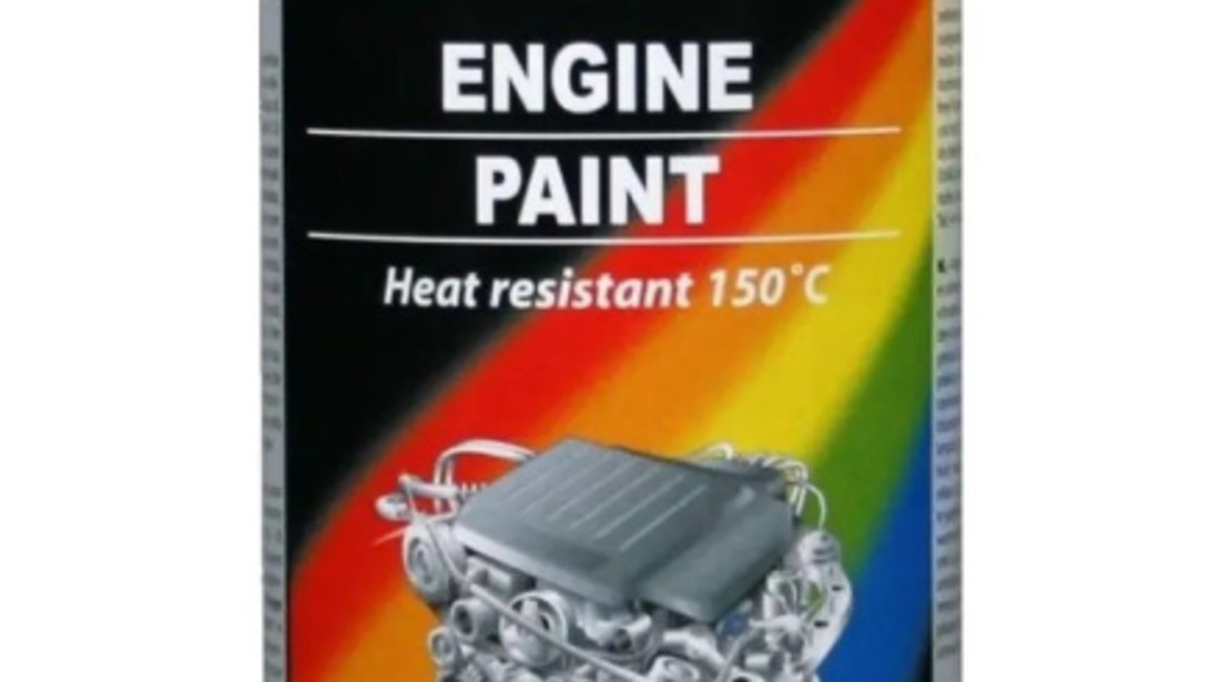 Motip Spray Vopsea Motor Rezistent La Temperaturi 150°C Negru 400ML 315071