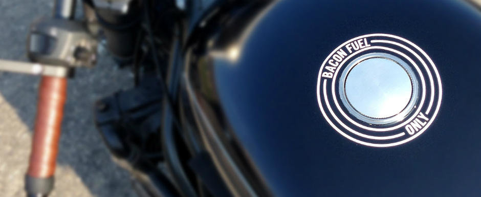 Motocicleta diesel care merge cu bacon exista! Motocicleta diesel care merge cu bacon exista!