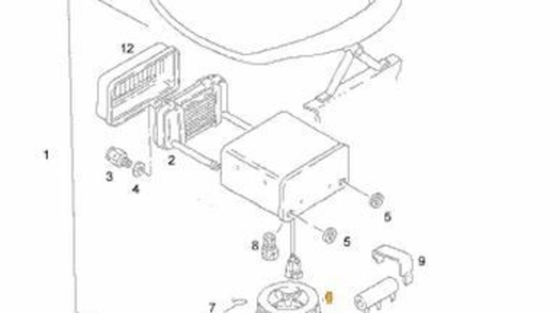 Motor aeroterma sub scaun sofer autobuz Man NL BOSCH 81.77930-6017