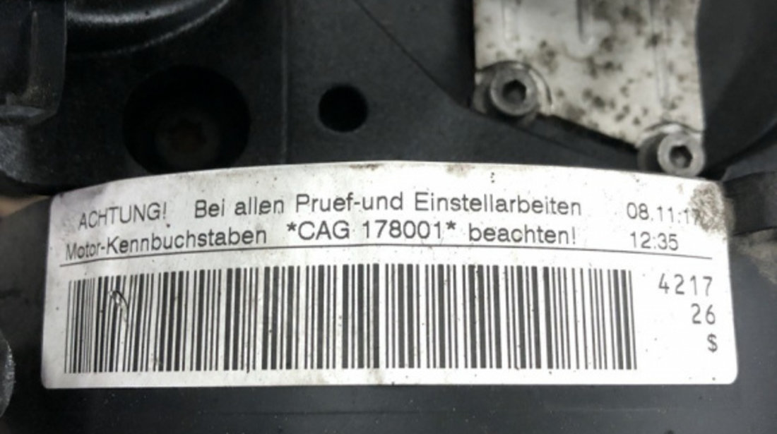 Motor CAGB Audi A6 Av 2.0 TDI e A6 combi 2009 (CAGB)