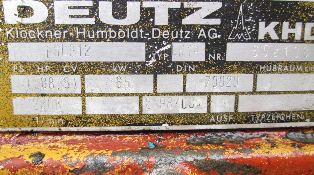 Motor Deutz F5L912