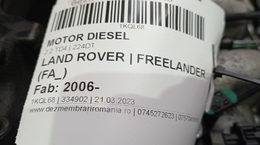 Motor Diesel 224dt 2.2 TD4 Land Rover FREELANDER 2 FA 2006