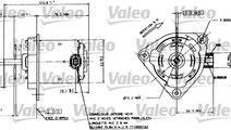 Motor electric,ventilator (698084 VALEO) RENAULT