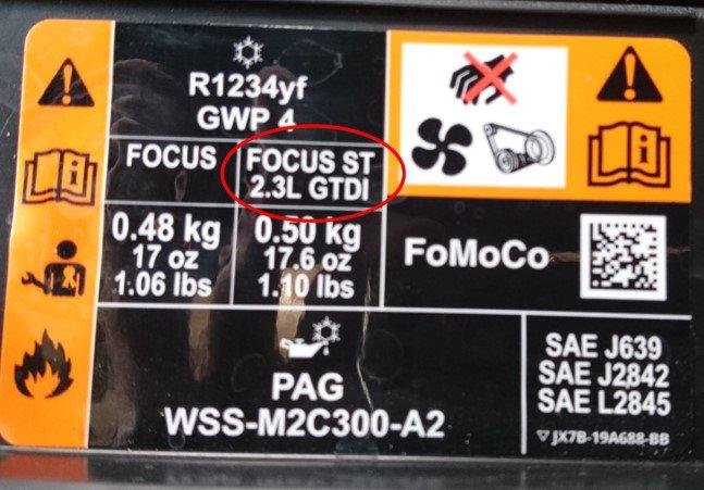 Motor Ford Focus ST