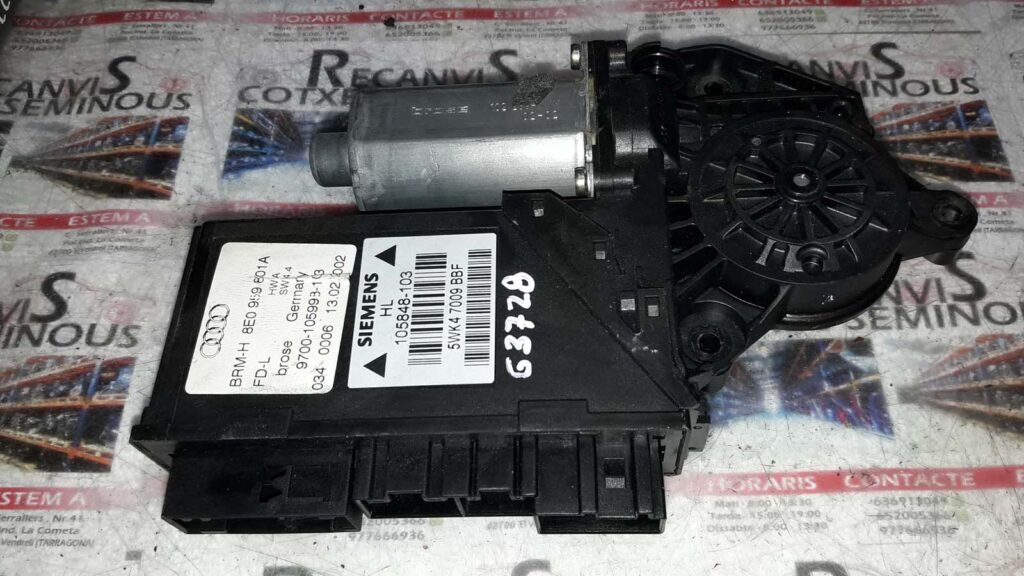 MOTOR geam PEUGEOT 307 105848-103 / 105848 103 / 105848103 / 5WK4 7009 BBF / 5WK47009BBF / 0 130 821 767 / 0130821767 / 8E0959801A105848-103 / 105848 103 / 105848103 / 5WK4 7009 BBF / 5WK47009BBF / 0 130 821 767 / 0130821767 / 8E0959801A