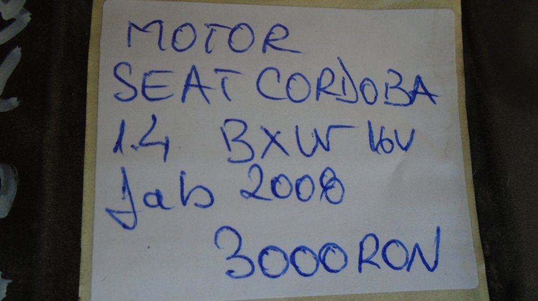 Motor seat cordoba 1.4b bxw 16valve fab 2008