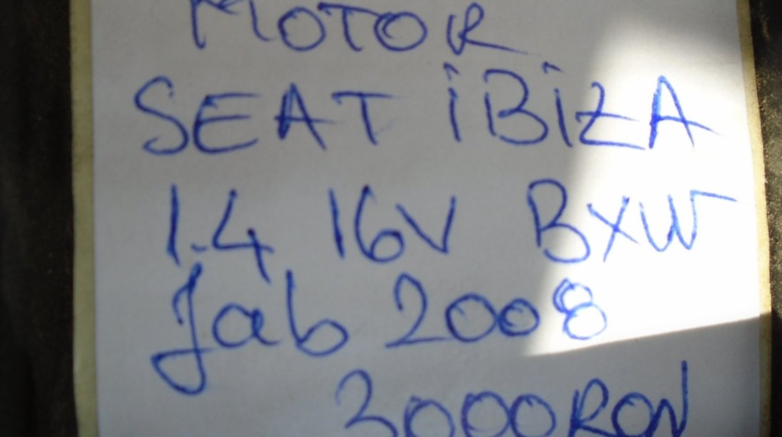 Motor seat ibiza 1.4b bxw 16valve fab 2008