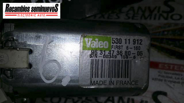 MOTOR stergator spate VALEO CITROEN XSARA 96 314 736 80 / 963147368096 314 736 80 / 9631473680