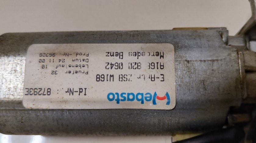 Motor trapa Mercedes Aclass w168